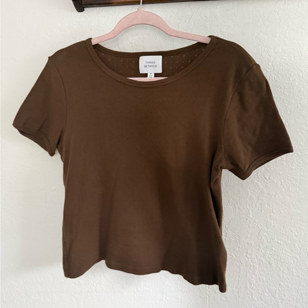 Shop Dahl Rue Pointelle Top